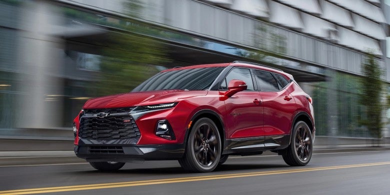 2021 Chevrolet Blazer Driving down road